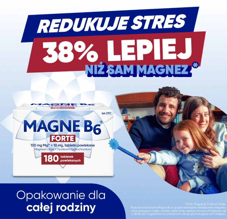 Magne B6 Forte opakowanie 180 tabletek dostępne w aptece Olmed