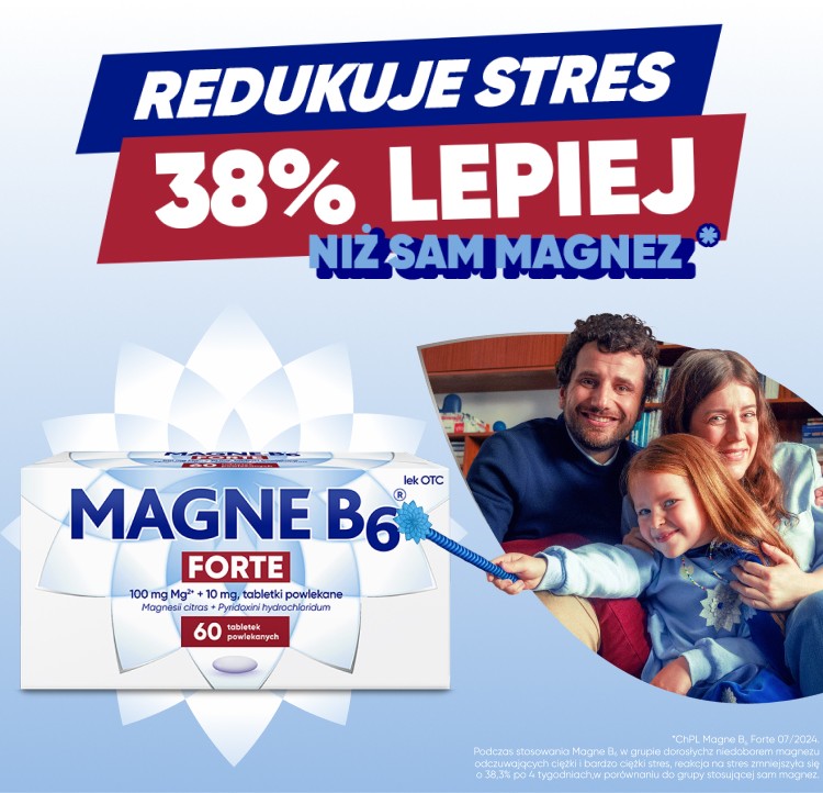 Magne B6 Forte dostępny bez recepty w aptece Olmed łagodzi stres i nerwowość