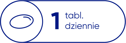 Zaleca się przyjmowanie jednej tabletki na dobę