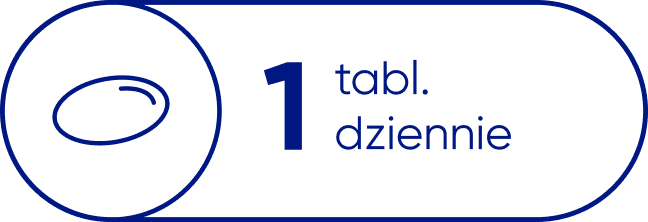 Zaleca się przyjmowanie jednej tabletki na dobę Zaleca się przyjmowanie jednej tabletki na dobę