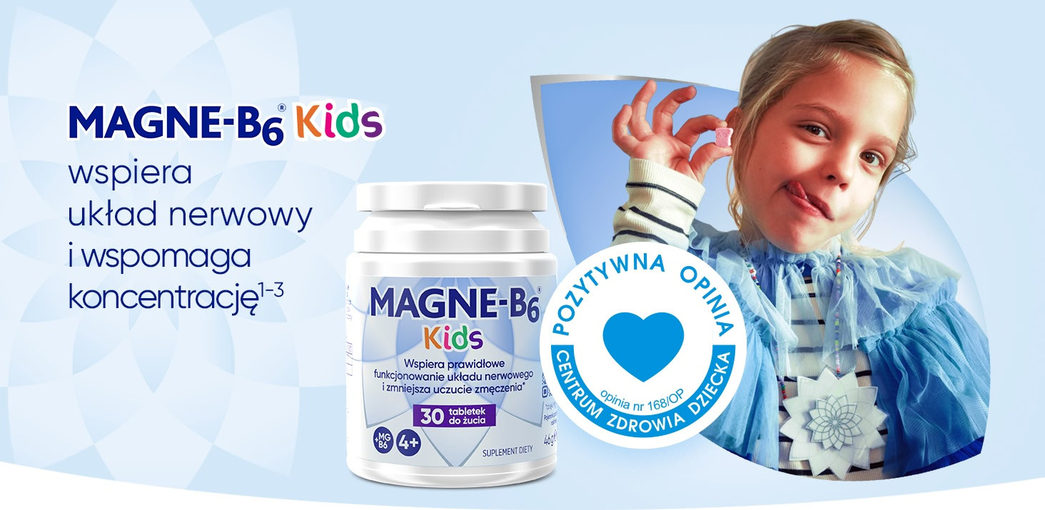 dostępny w aptece Olmed Magne-B6 Kids wspierający układ nerwowy dziecka