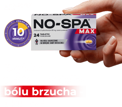 Tabletki NO-SPA MAX 24 dostępne w aptece Olmed